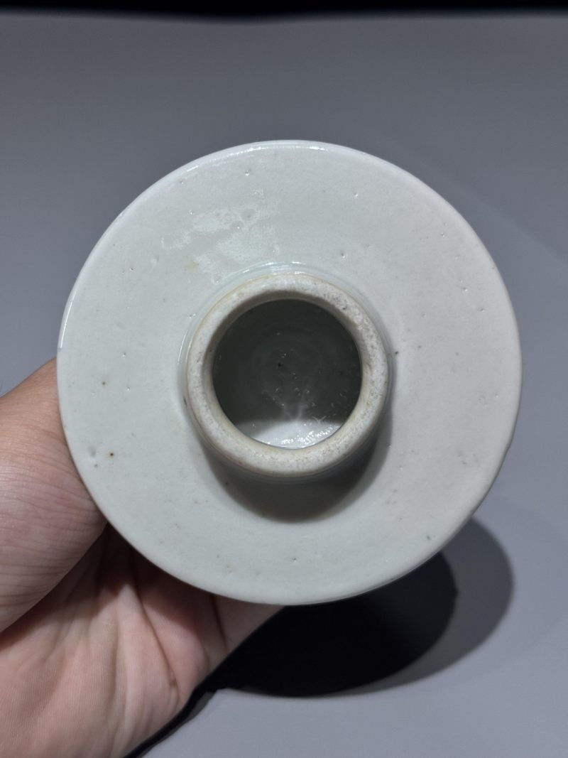    清晚期 青花三娘教子图盖罐 - 图12
