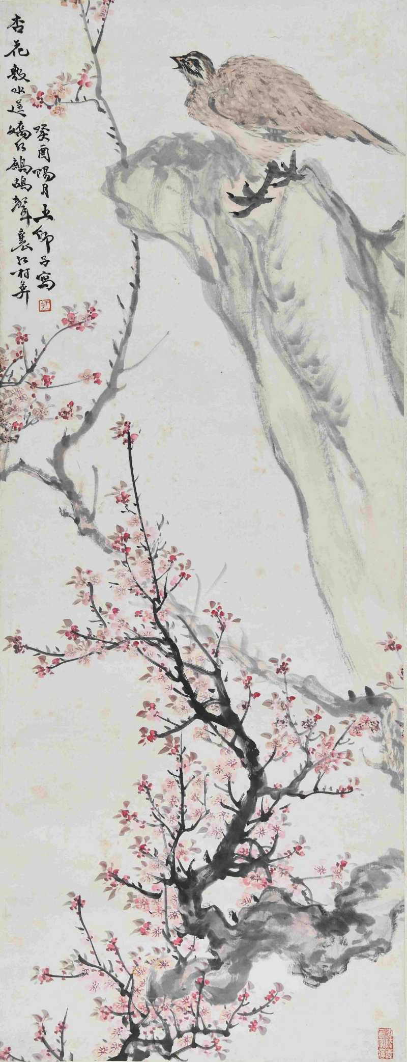  王师子 杏花鹧鸪 - 图1