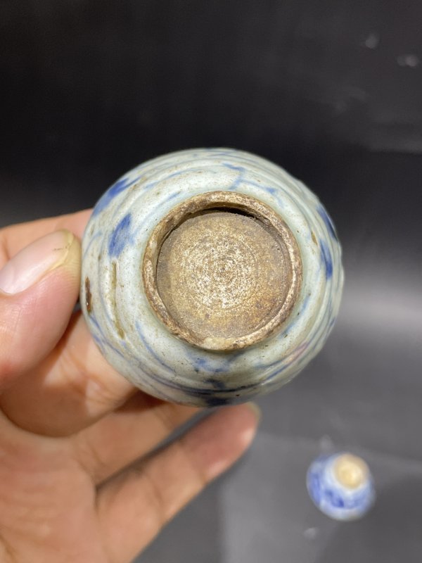 清 粉彩茶壶 杯子 盖 一组八件 - 图25