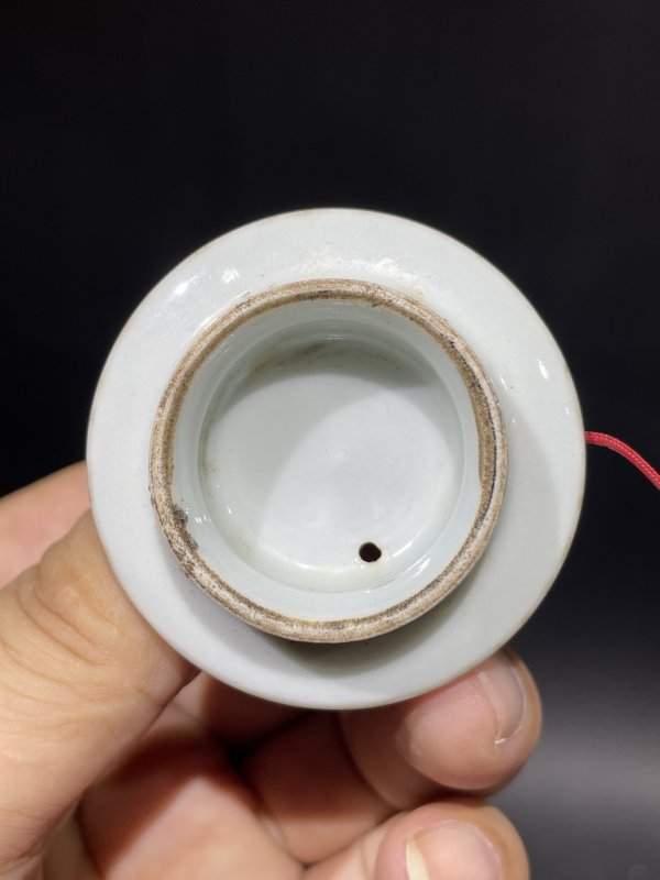 解放后 粉彩花鸟诗文茶壶 - 图3