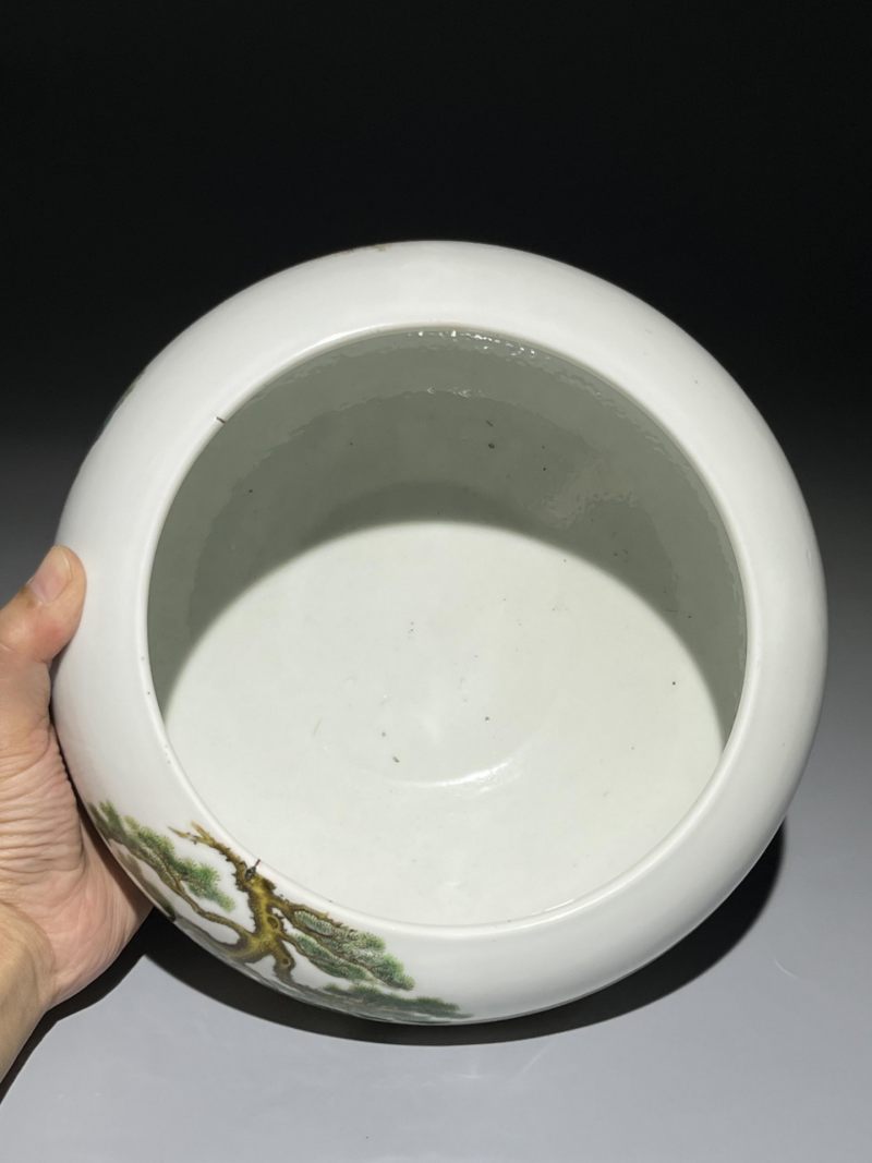    民国 粉彩山水人物大水洗 - 图10