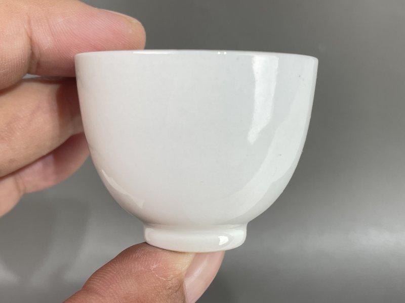 解放后 白釉杯 - 图4