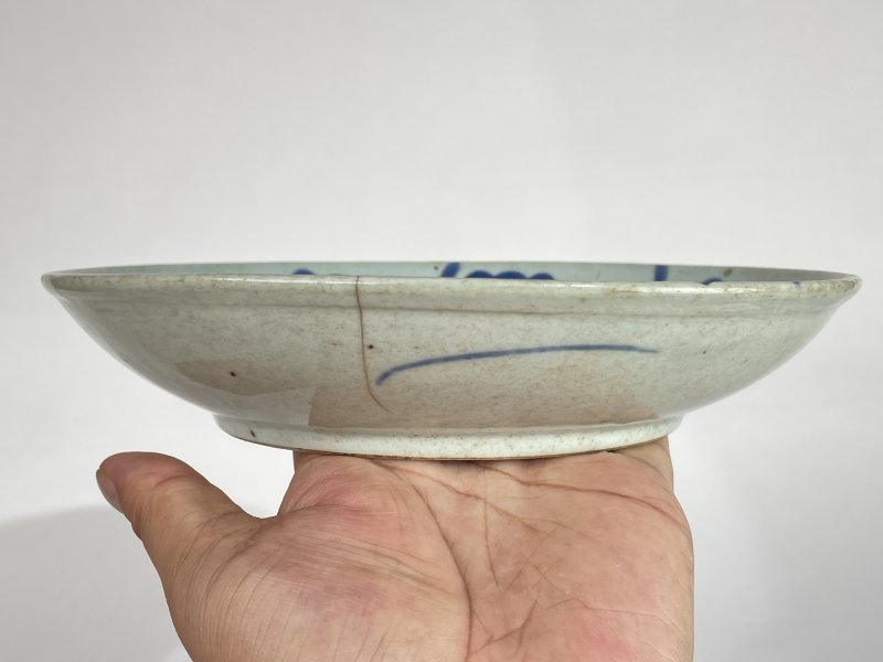 清中期 青花釉里红鱼纹盘 - 图6