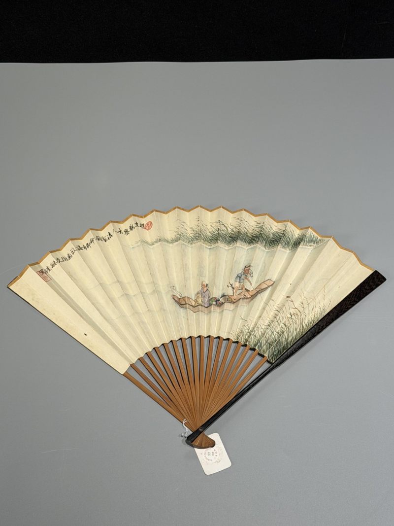 胡菊邻(1840-1910) 谭章  民国 泛舟图、书法 - 图2