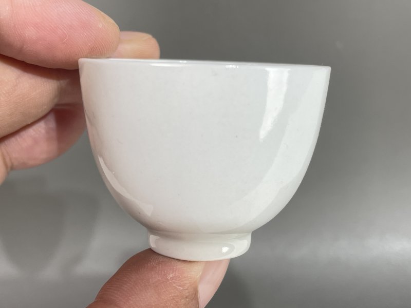 解放后 白釉杯 - 图5
