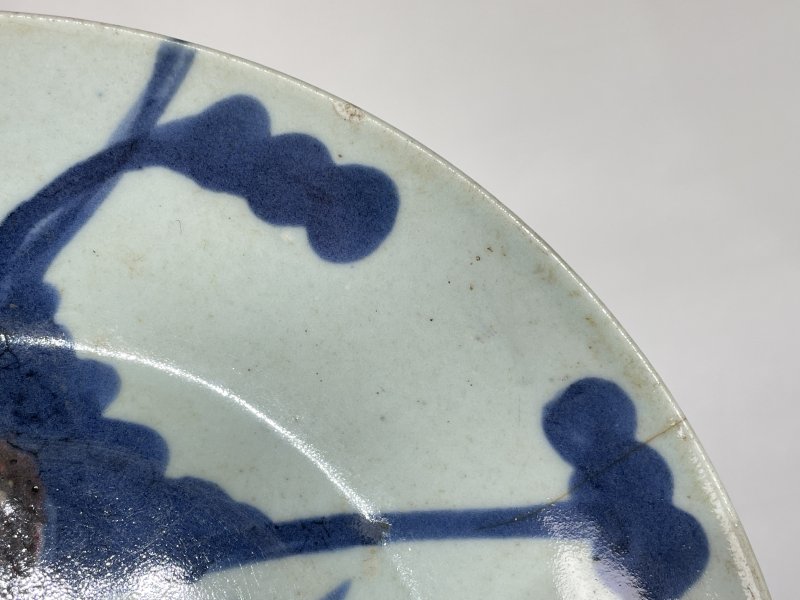 清中期 青花釉里红鱼纹盘 - 图7