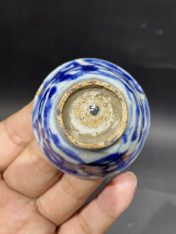 清 粉彩茶壶 杯子 盖 一组八件 - 图27