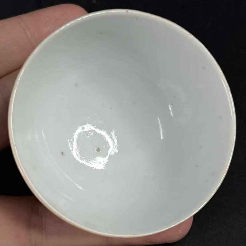 清晚期 五彩一品富贵纹杯一对 - 图6
