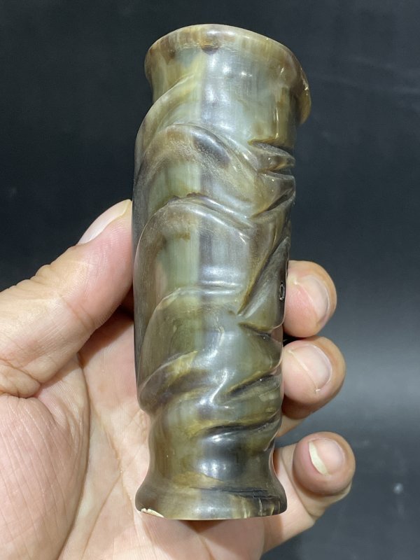 老角雕笔筒 - 图5