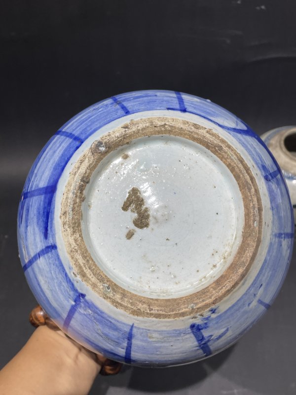 清 青花珊瑚红罐三只一组 - 图5