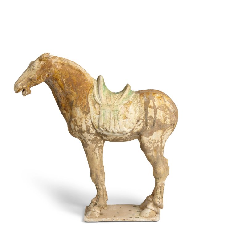唐風格 加彩陶馬 | A PAINTED POTTERY FIGURE OF A HORSE - 图2