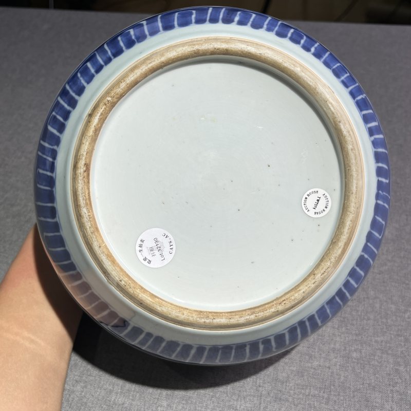 清雍正青花团凤纹太白罐 - 图9