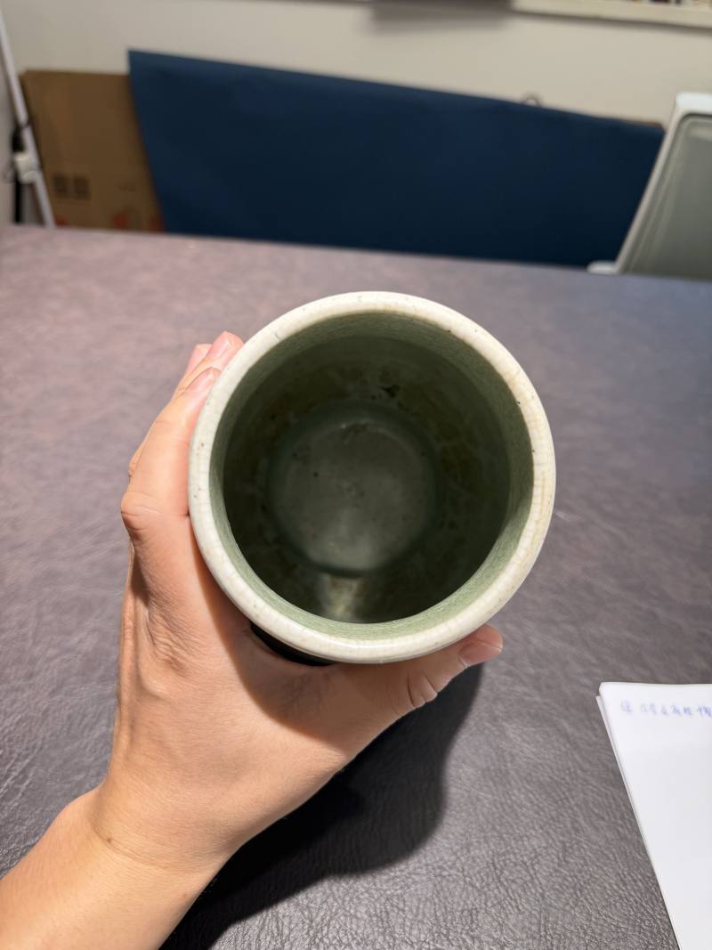 清雍正 绿哥釉橄榄瓶 - 图7