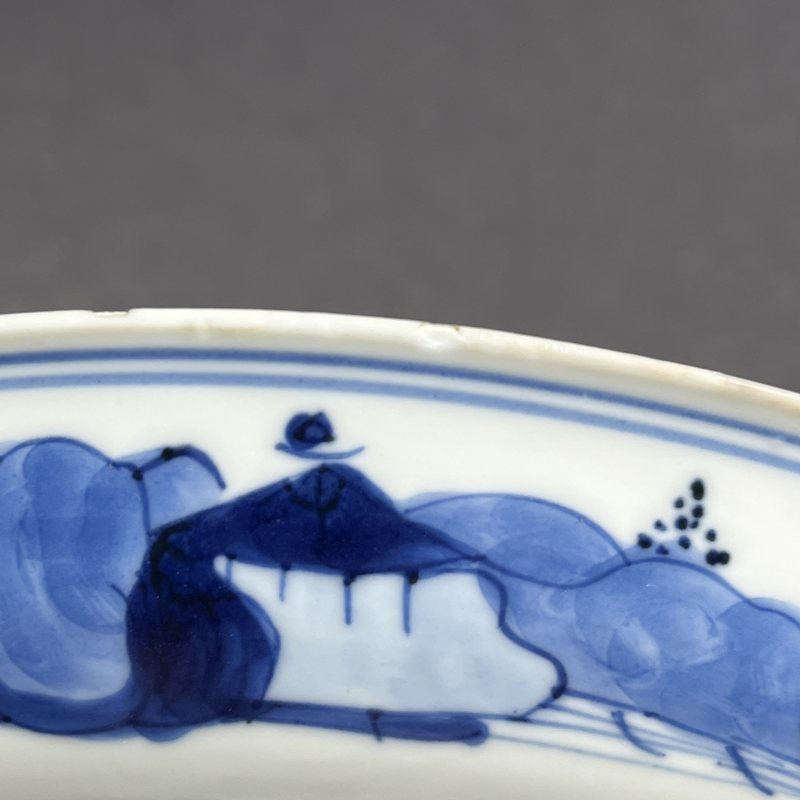 清康熙青花人物故事盘 - 图13