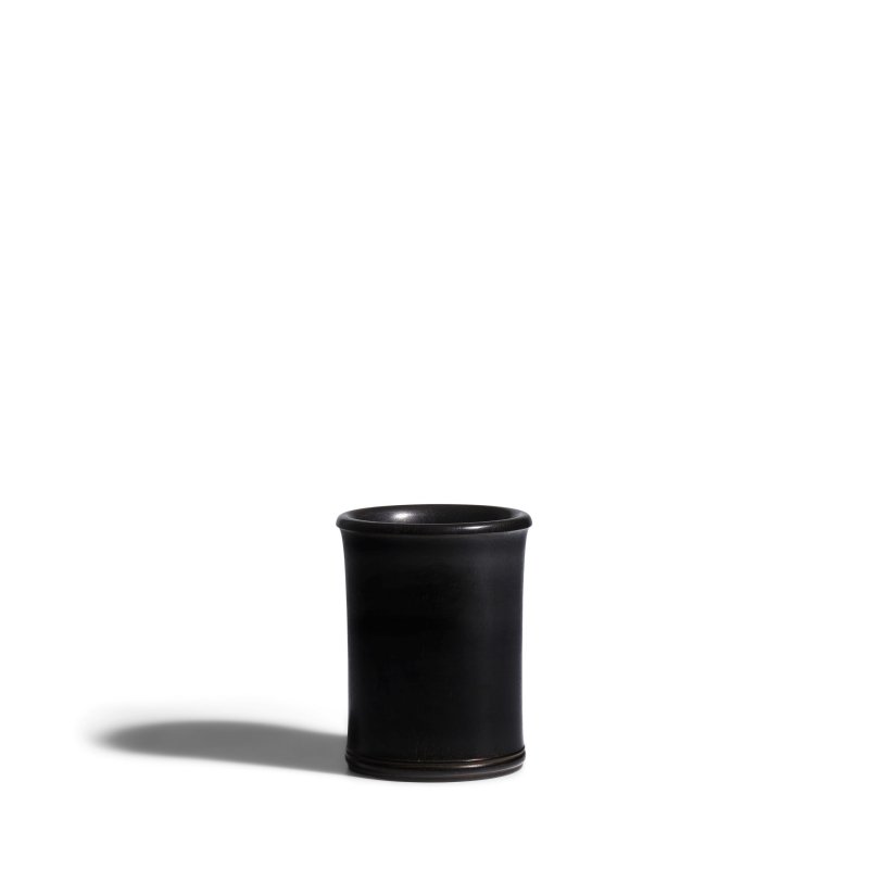 十九/二十世紀 紫檀光素小筆筒 | A ZITAN BRUSHPOT - 图3
