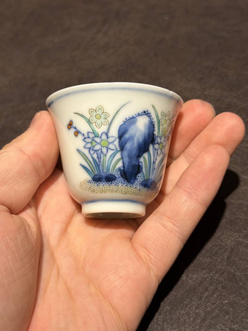 清光绪 斗彩花神杯 - 图6
