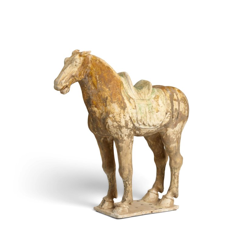 唐風格 加彩陶馬 | A PAINTED POTTERY FIGURE OF A HORSE - 图3