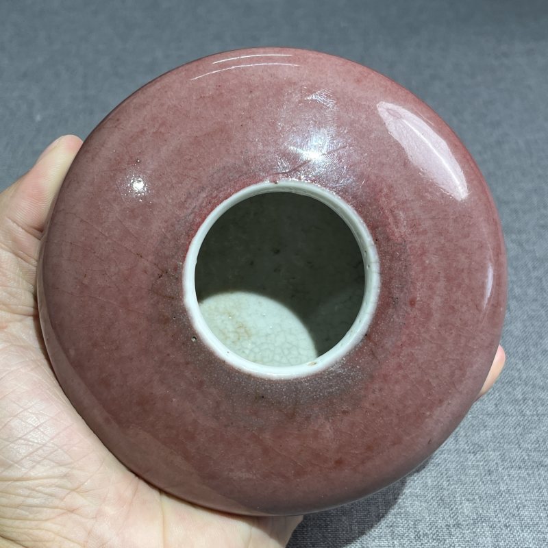 清乾隆郎红釉水盂 - 图6