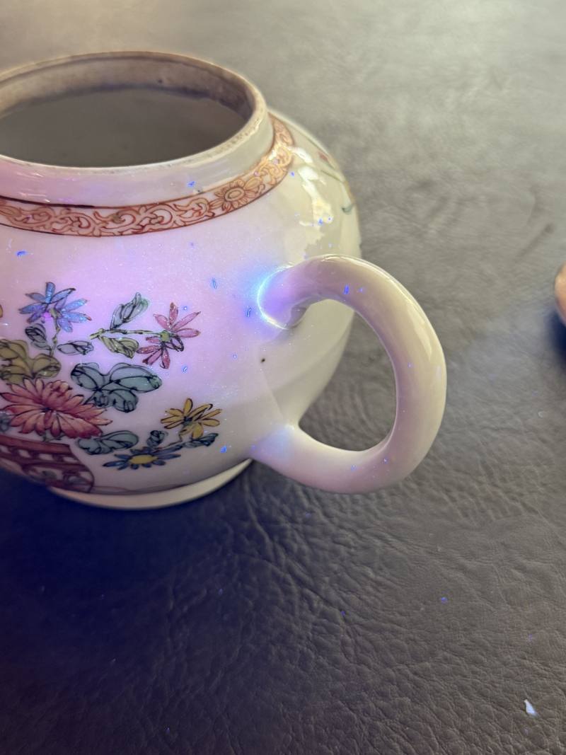 清雍正 广珐琅三果花卉纹茶壶 - 图20