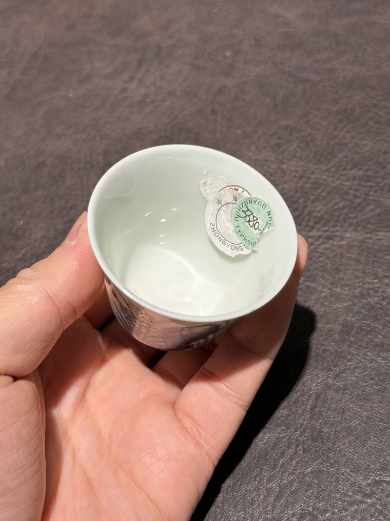 清光绪 斗彩花神杯 - 图8