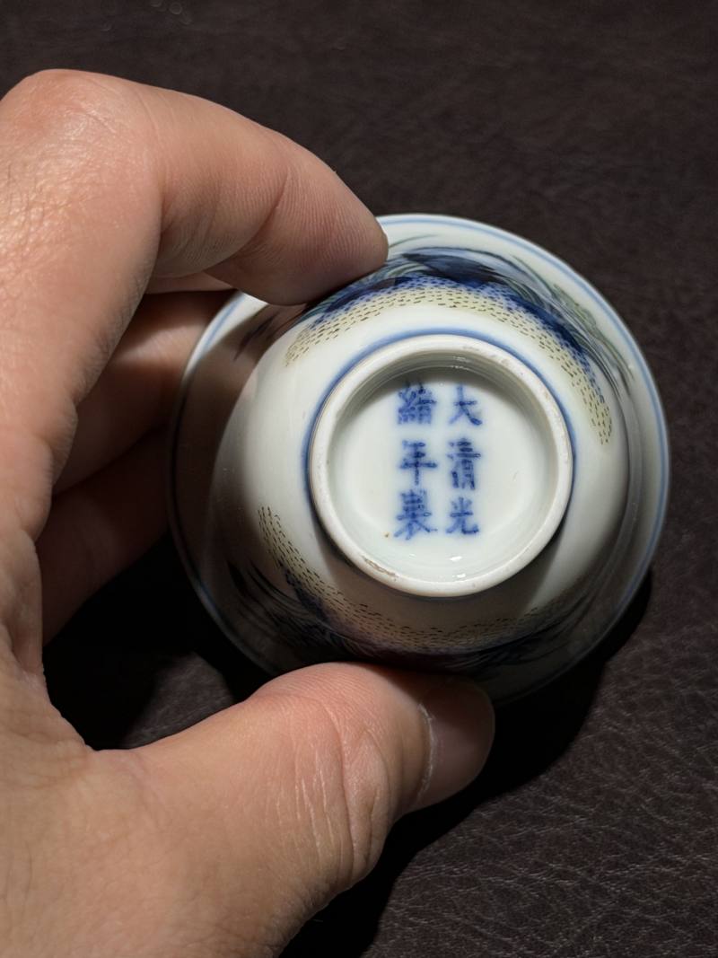 清光绪 斗彩花神杯 - 图9