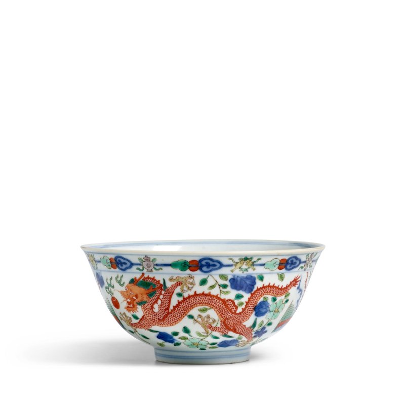 二十世紀 道光款 五彩龍鳳紋碗 | A WUCAI 'DRAGON AND PHOENIX' BOWL - 图10