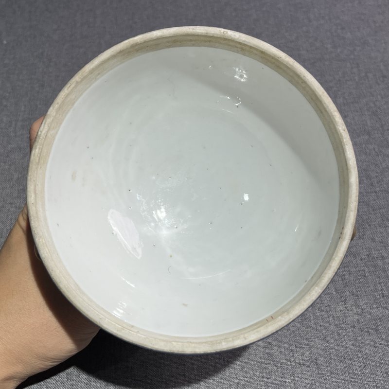 清光绪祭蓝描金皮球花温锅 - 图14