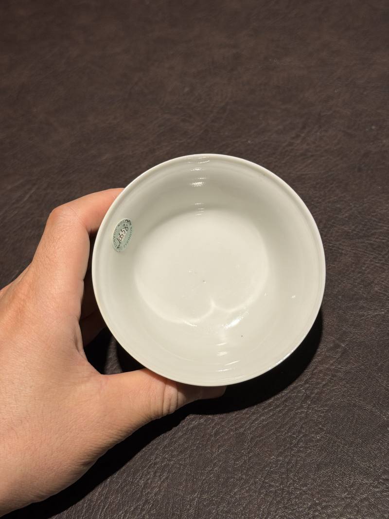 清雍正 粉彩折枝花卉纹茶圆 - 图6