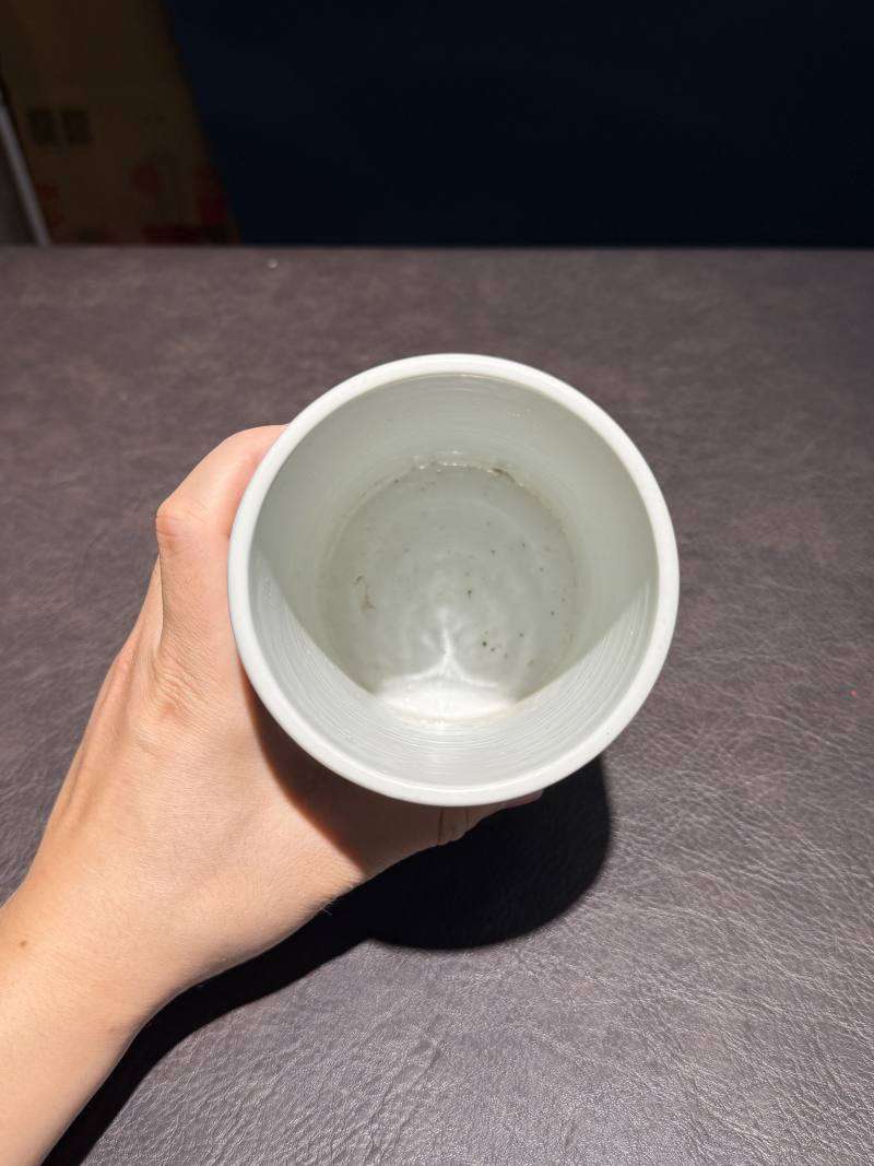 清康熙 青花寒山拾得图笔筒 - 图9