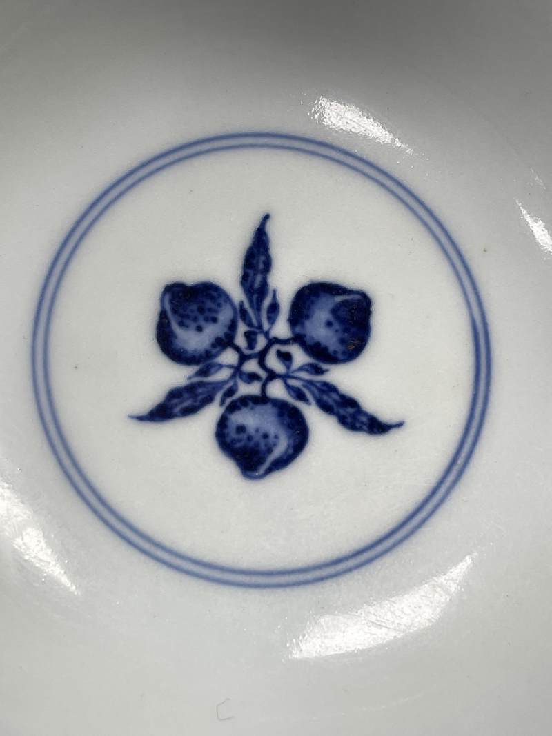 清光绪 青花三多纹碗 - 图6