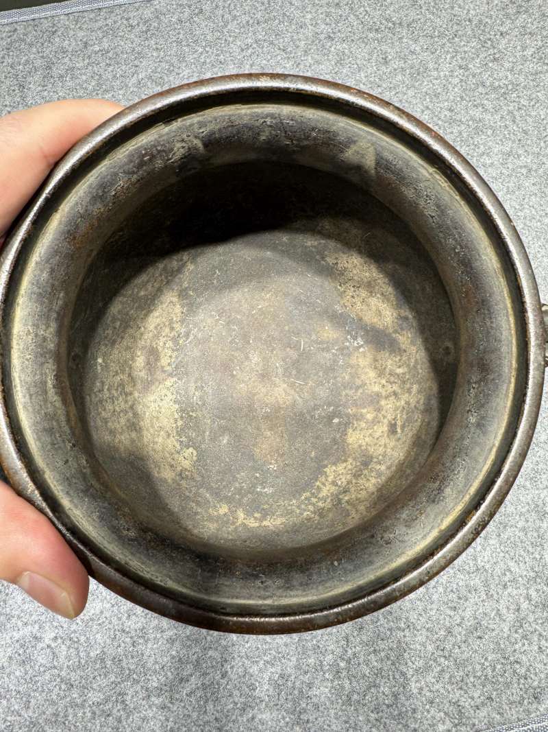 清康熙 铜甪端耳簋式炉 - 图12