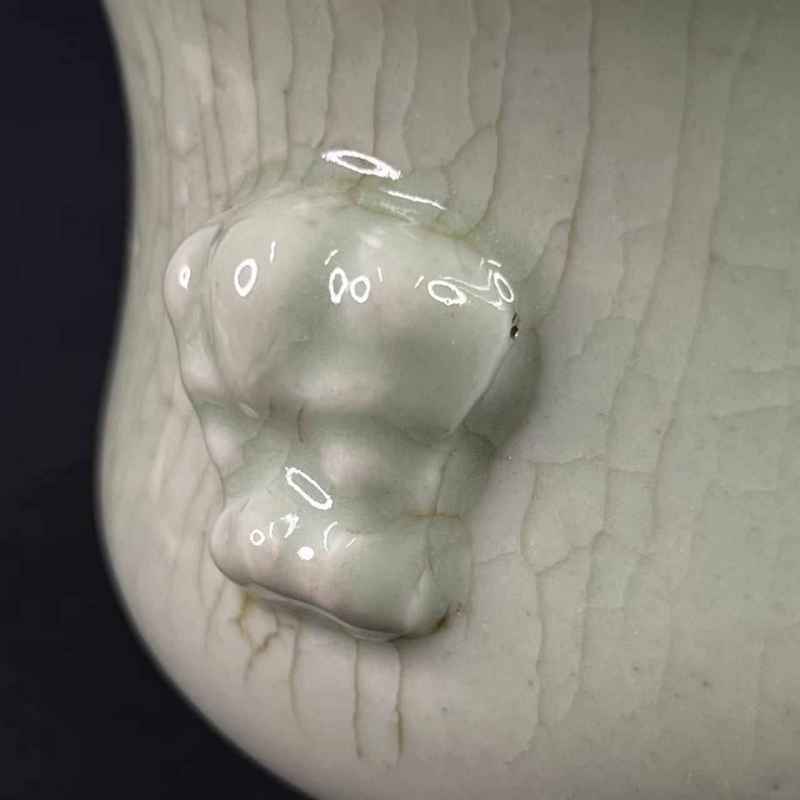 清雍正 郎窑绿耳炉 - 图27