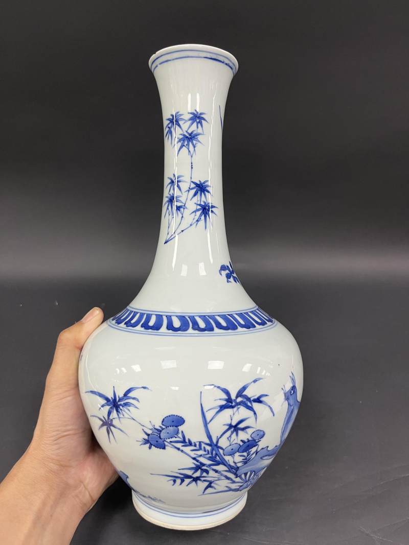 明末清初 青花瑞兽纹瓶 - 图5
