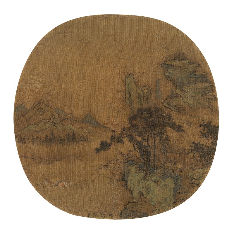 佚名　春山泛舟　設色絹本　鏡心 | ANONYMOUS (14-15TH CENTURY) - 图1