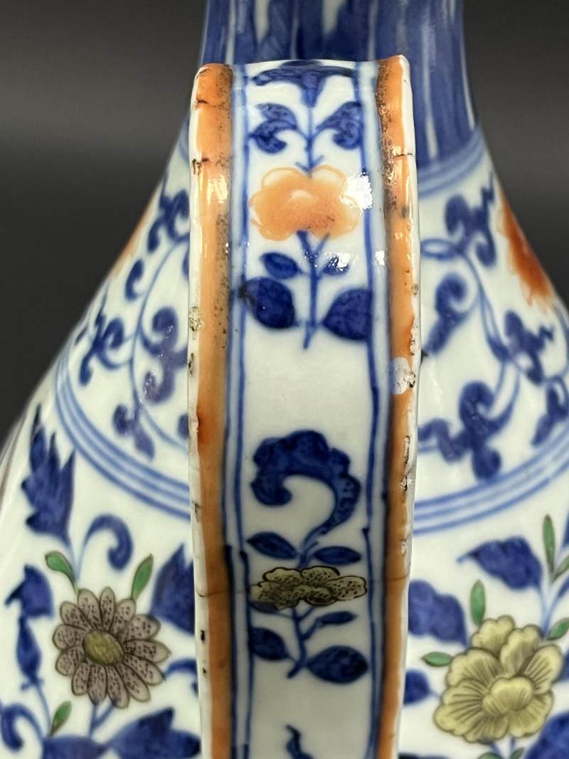 清中期 青花加彩折枝花果纹执壶 - 图15