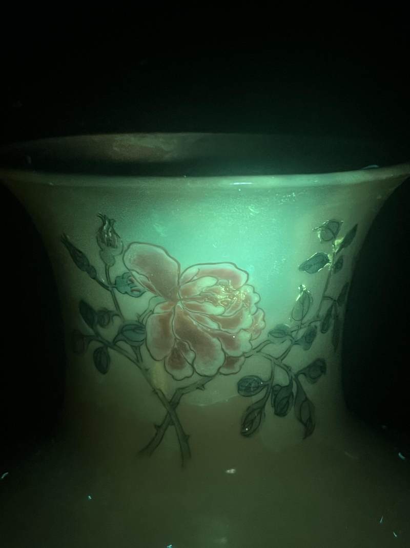 清雍正 粉彩篮花图棒槌瓶 - 图18