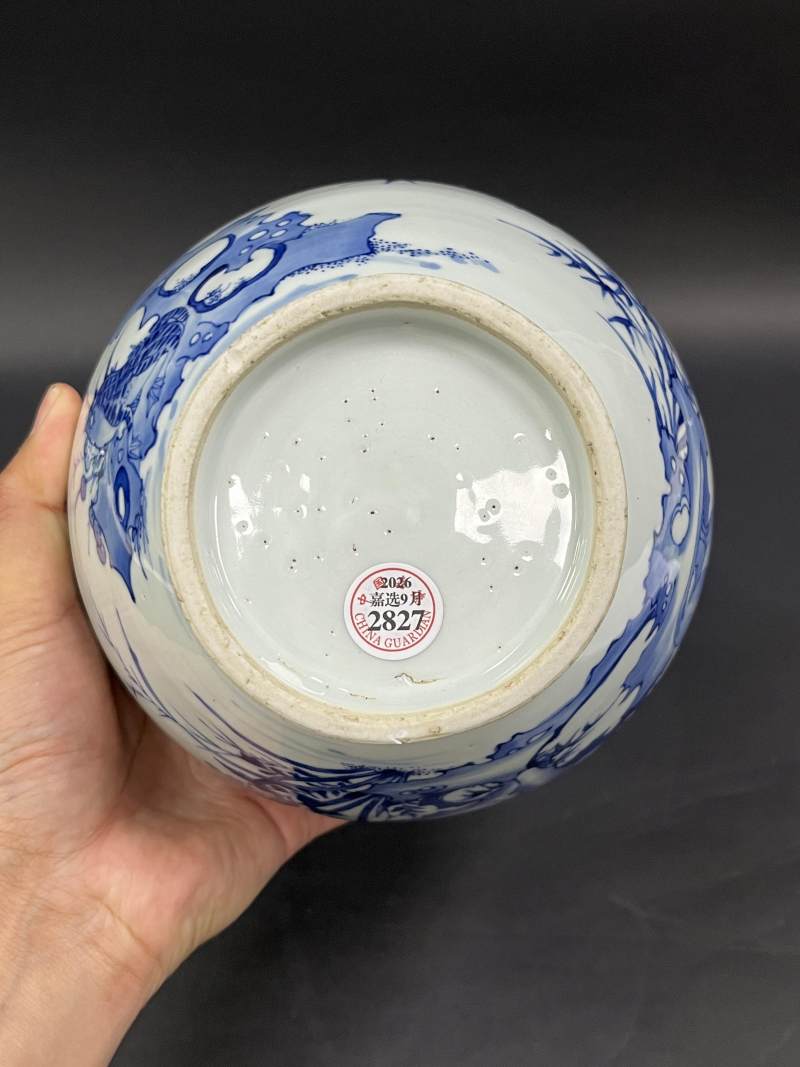 明末清初 青花瑞兽纹瓶 - 图7