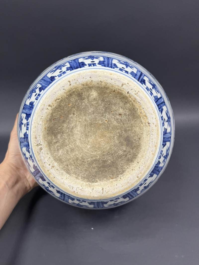 明中期 青花缠枝莲纹罐 - 图6