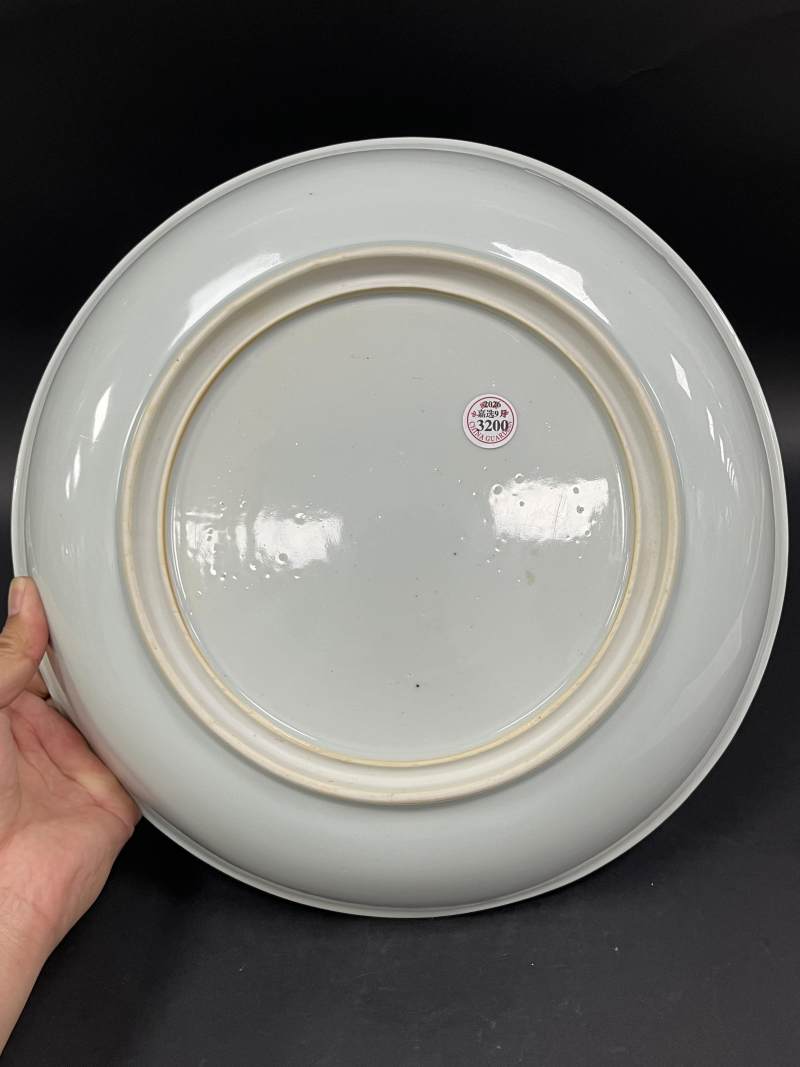 清康熙 青花海屋添筹图大盘 - 图5
