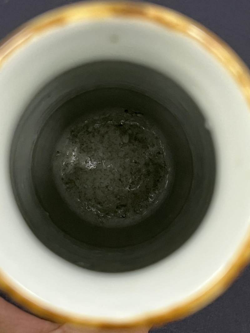 明崇祯 青花花鸟纹小筒瓶 - 图7