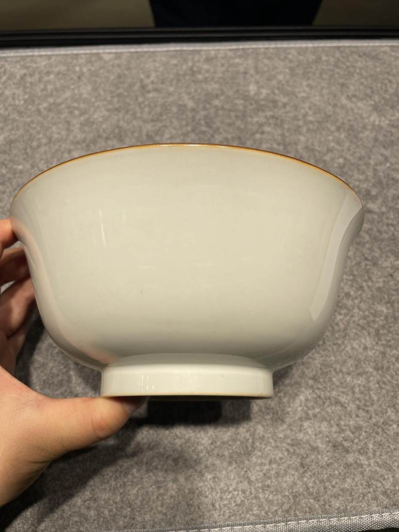 清乾隆 粉彩西洋人物纹大碗 - 图7