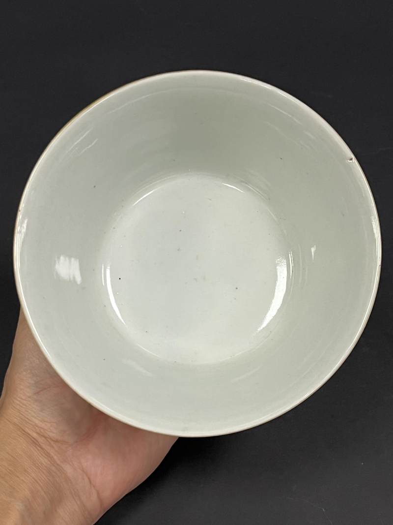 清中期 粉彩折枝花卉纹马蹄碗一对 - 图5