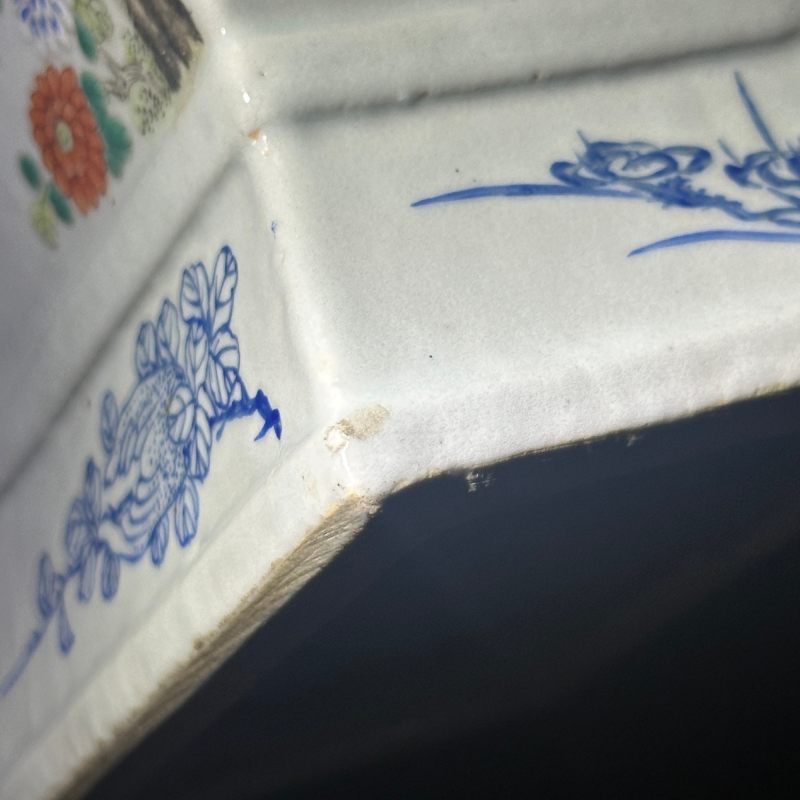 清光绪 粉彩花鸟四方象耳瓶 - 图22
