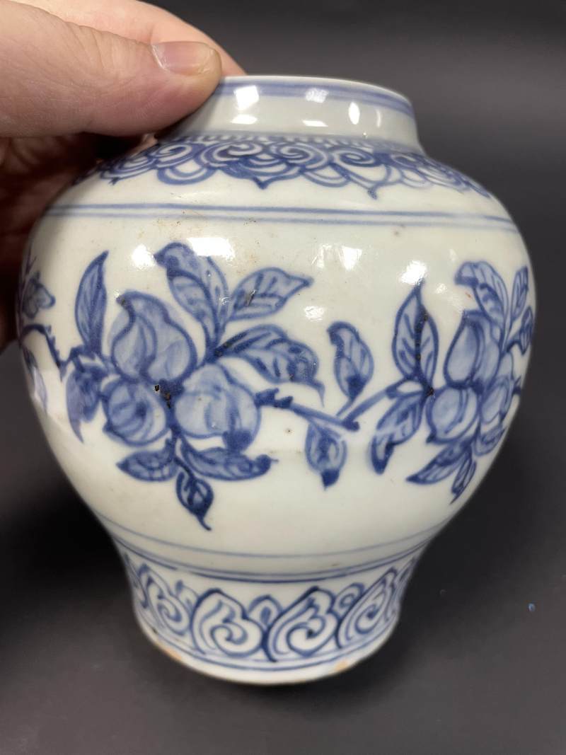 明中期 青花折枝瑞果纹罐 - 图15