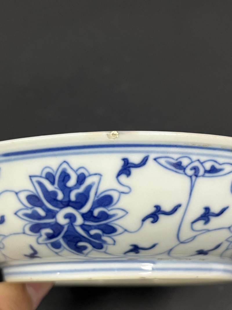 清光绪 青花缠枝莲纹盘 - 图11