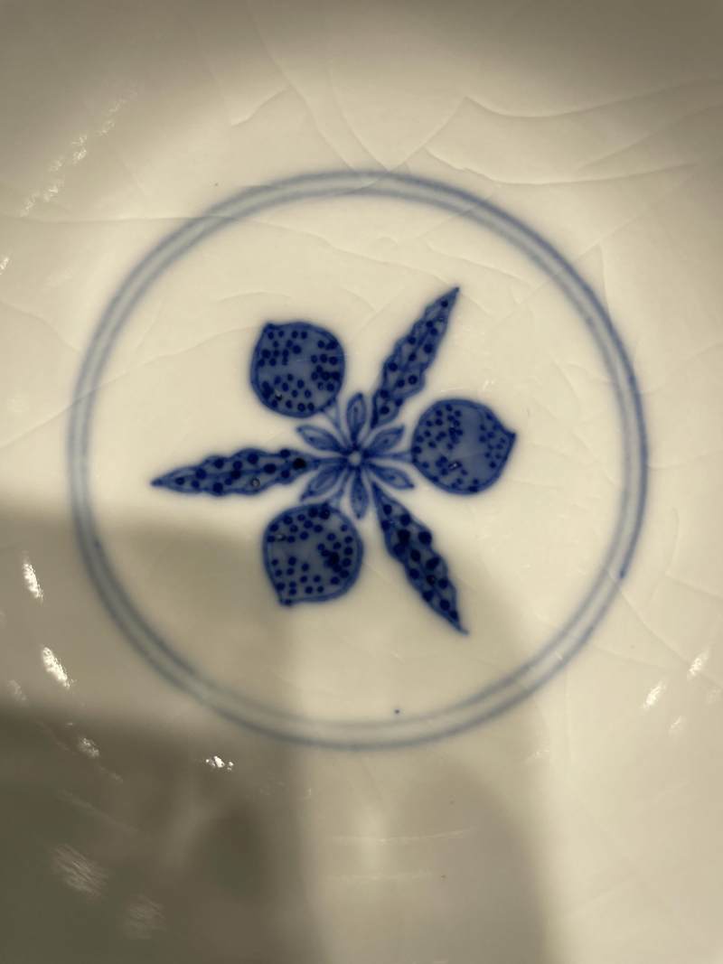 清光绪 青花三多纹碗 - 图6