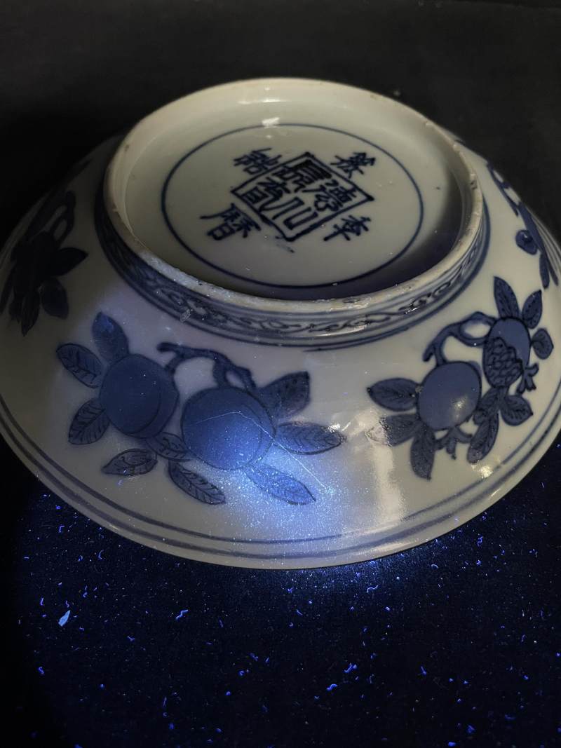 明万历 青花一路连科图盘 - 图13