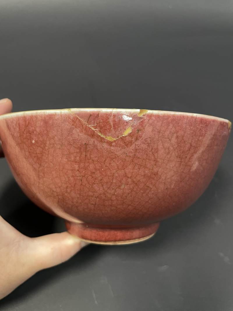 清康熙 郎窑红釉大碗 - 图10