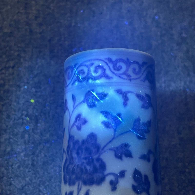 清乾隆 青花折枝花卉纹锥瓶 - 图24