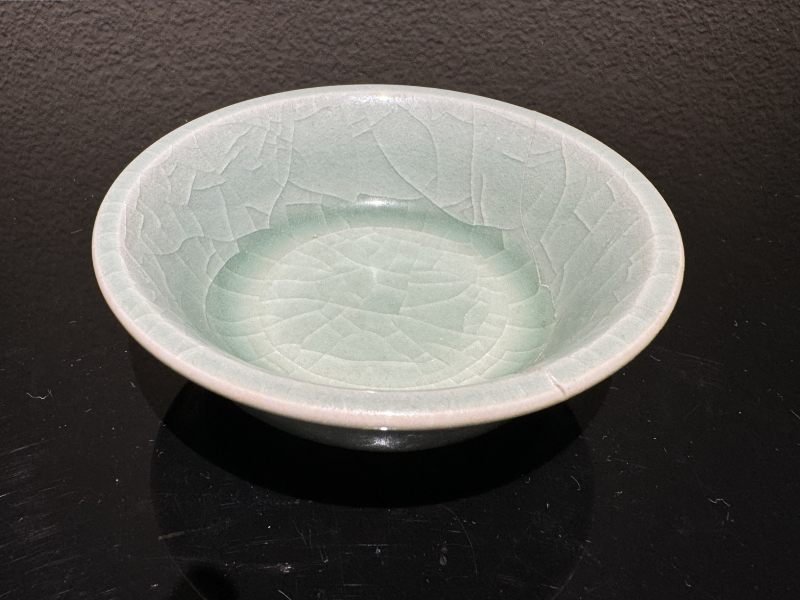 明 龙泉窑青瓷直口洗 - 图1